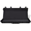 Waterproof Plastic Molded Gun Case Trolly Carry Case - Black