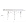 Portable Camping Table Aluminum Folding Table Lightweight Outdoor Roll Up Picnic Table with Storage Bag