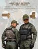 Chest Rig-Tactical Chest Rig Molle Modular Micro Fight Chest Rigs Adjustable&Detachable with 5.56/7.62 Magazine Pouch - Brown