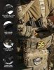 Chest Rig-Tactical Chest Rig Molle Modular Micro Fight Chest Rigs Adjustable&Detachable with 5.56/7.62 Magazine Pouch - BK CP