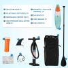 Inflatable Stand Up Paddle Board W/Accessories & Backpack Leash Double Action Hand Pump Repair Kit for Youth & Adult - KM3702