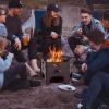 Portable Stove Fire Pit for Outdoor Camping Hiking Traveling - Black - Style A
