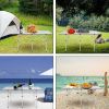 Portable Camping Table Aluminum Folding Table Lightweight Outdoor Roll Up Picnic Table with Storage Bag