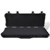 Waterproof Plastic Molded Gun Case Trolly Carry Case - Black