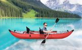 Inflatable Kayak Set with Paddle & Air Pump, Portable Recreational Touring Kayak Foldable Fishing Touring Kayaks, Deluxe Extended Version Tandem 2 Per