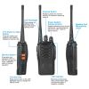 2 x Baofeng BF-888S Walkie Talkies Two Way Radio UHF 16CH 400-470MHZ Long Range - Black