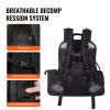 VEVOR Tactical Range Backpack for 6 Pistols Gun Backpack Black - Black