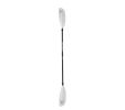 Kayak Paddle with Fiberglass Shaft and PP Blade, Floating Kayaking Oars, Adjustable 230-240 cm/ 90.5-94.5 Inches - White