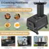 Portable Stove Fire Pit for Outdoor Camping Hiking Traveling - Black - Style B