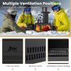 Portable Stove Fire Pit for Outdoor Camping Hiking Traveling - Black - Style B