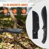 Hunting Knife and Hatchet Axe Combo Set Sheath Fixed Blade Knife Camping - Default