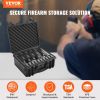 VEVOR Hard Pistol Cases with Pre-cut Lining Lockable Pistol Case for 5 Pistol - Default