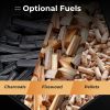 Portable Stove Fire Pit for Outdoor Camping Hiking Traveling - Black - Style A