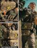 Chest Rig-Tactical Chest Rig Molle Modular Micro Fight Chest Rigs Adjustable&Detachable with 5.56/7.62 Magazine Pouch - Brown
