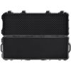 Waterproof Plastic Molded Gun Case Trolly Carry Case - Black