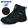 BONA New Nubuck Mens Hiking Boots. Non-Slip.