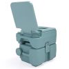 Lightweight Portable Toilet,  Flushable Camping Toilet, Sanitary Outdoor Travel Toilet for Tents Boats Semi Trucks RV Campers