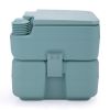 Lightweight Portable Toilet,  Flushable Camping Toilet, Sanitary Outdoor Travel Toilet for Tents Boats Semi Trucks RV Campers