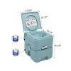 Lightweight Portable Toilet,  Flushable Camping Toilet, Sanitary Outdoor Travel Toilet for Tents Boats Semi Trucks RV Campers