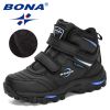 BONA 2020 New Designers Childrens Plush Snow and Hiking Boots