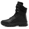 Tactical Mens Hiking Boots Outdoor Camping Military Style Boots Microfiber Mountain Climbing Shoes