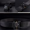 Men's Tactical Belt Military Camouflage Style Nylon Belts Webbing Belt with Heavy-Duty Quick-Release Buckle