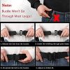 Men's Tactical Belt Military Camouflage Style Nylon Belts Webbing Belt with Heavy-Duty Quick-Release Buckle