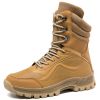 Tactical Mens Hiking Boots Outdoor Camping Military Style Boots Microfiber Mountain Climbing Shoes