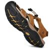 Mens Summer Leather Hiking Sandal. Non-slip High Quality Trekking Sandal